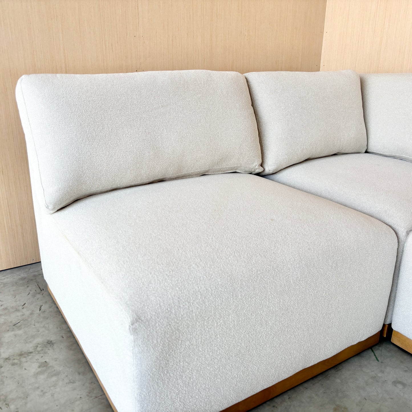 Fabric Modular Sectional with Ottoman - Like New!