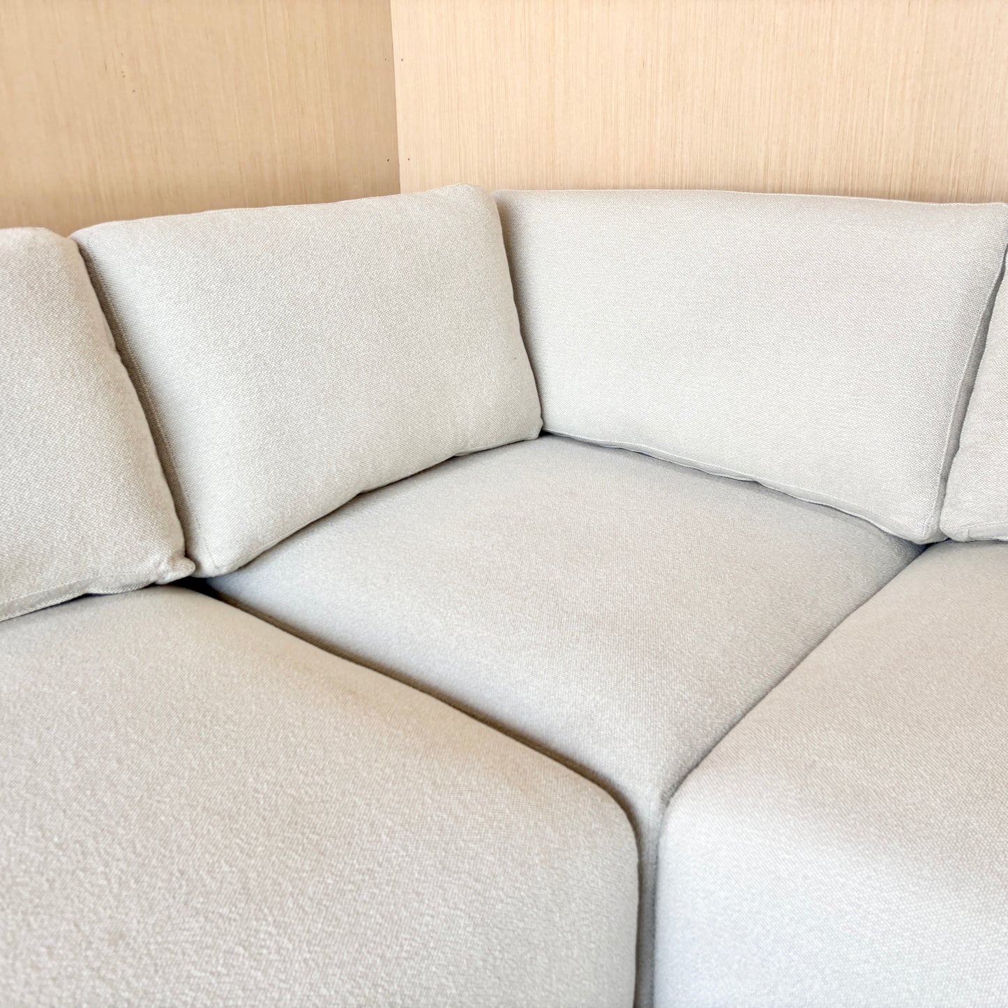 Fabric Modular Sectional with Ottoman - Like New!