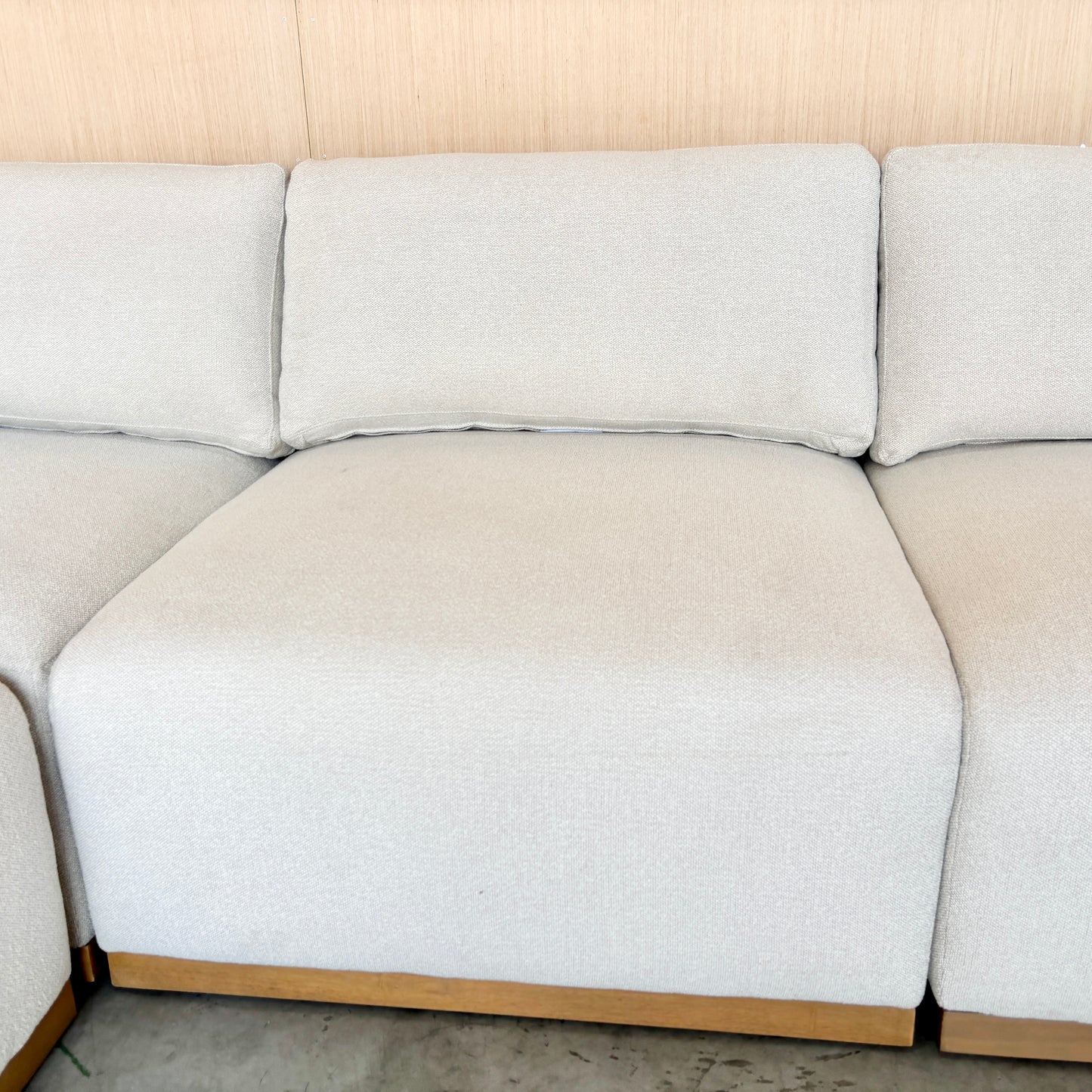 Fabric Modular Sectional with Ottoman - Like New!