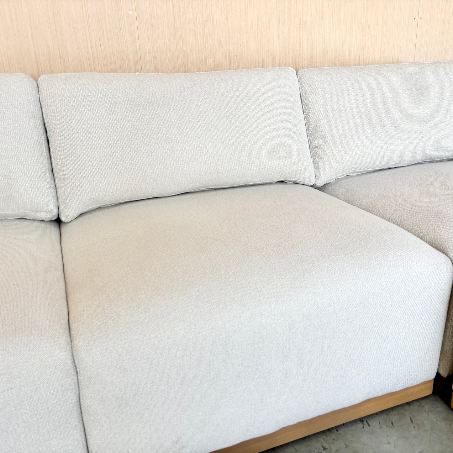 Fabric Modular Sectional with Ottoman - Like New!