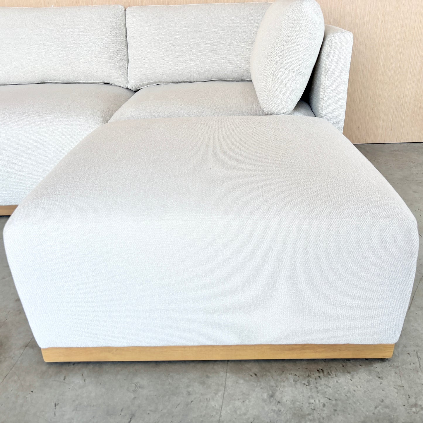 Fabric Modular Sectional with Ottoman - Like New!