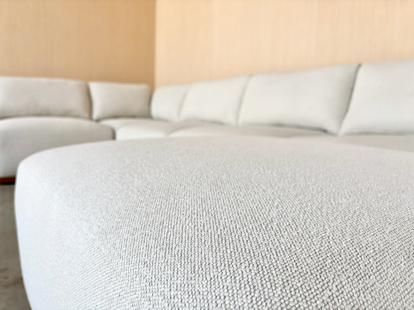 Fabric Modular Sectional with Ottoman - Like New!