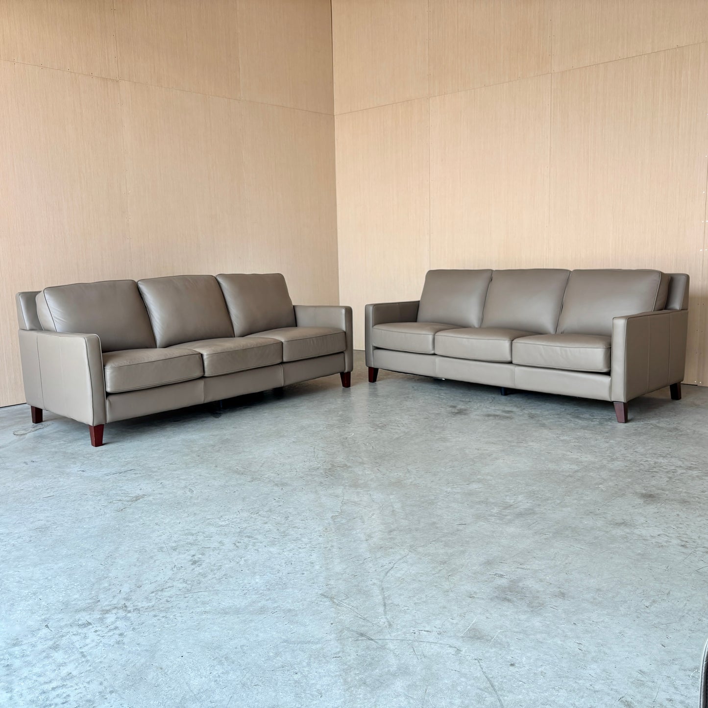 Beautiful Leather Couch Set