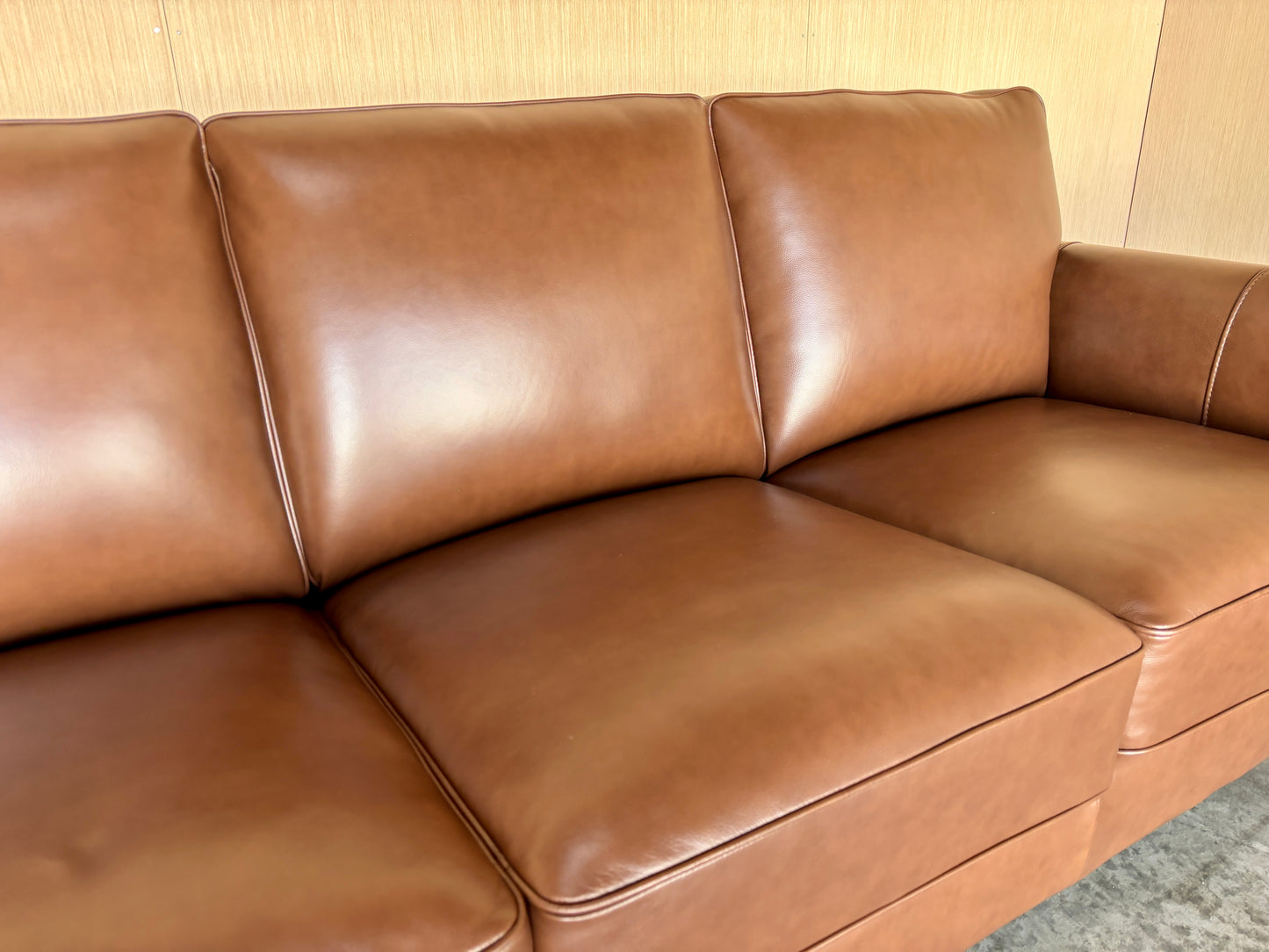 Beautiful Real Leather Couch and Loveseat Set - NEW!