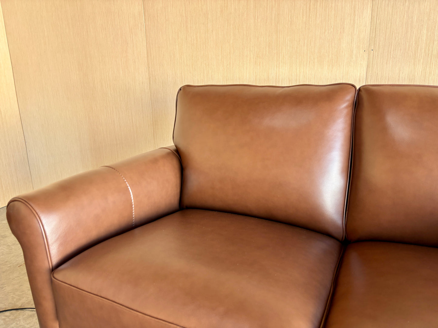 Beautiful Real Leather Couch and Loveseat Set - NEW!