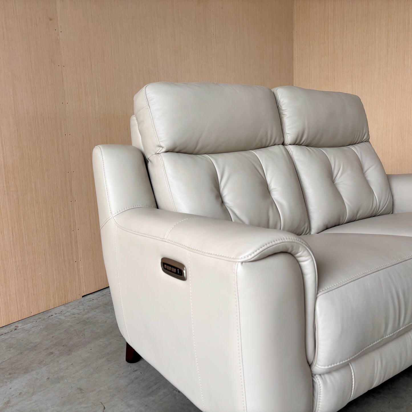 Leather Reclining Couch and Loveseat Set