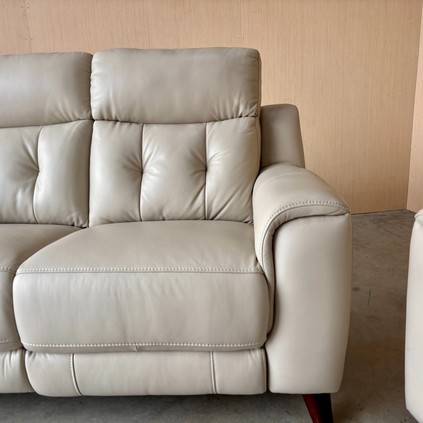 Leather Reclining Couch and Loveseat Set