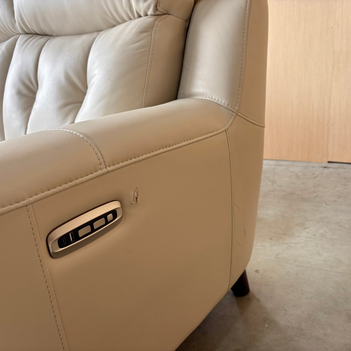 Leather Reclining Couch and Loveseat Set