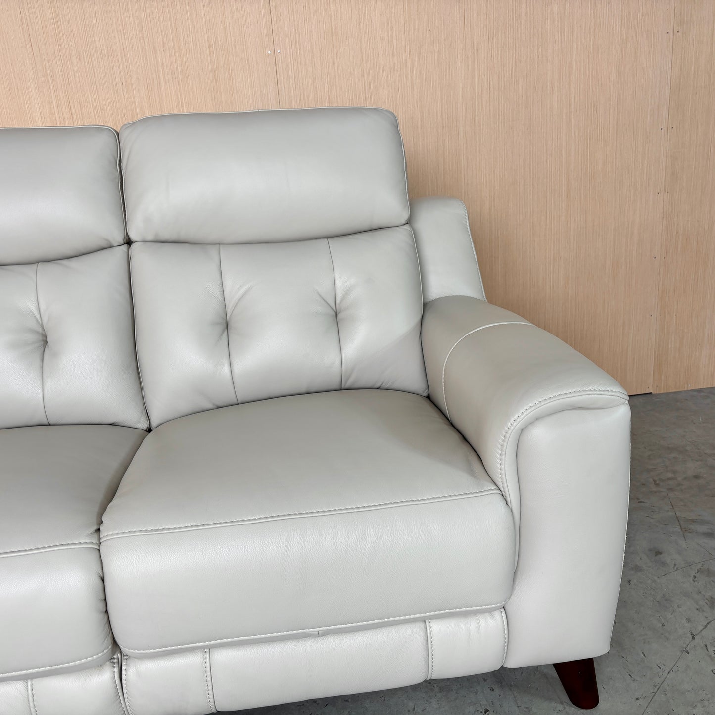Leather Reclining Couch and Loveseat Set