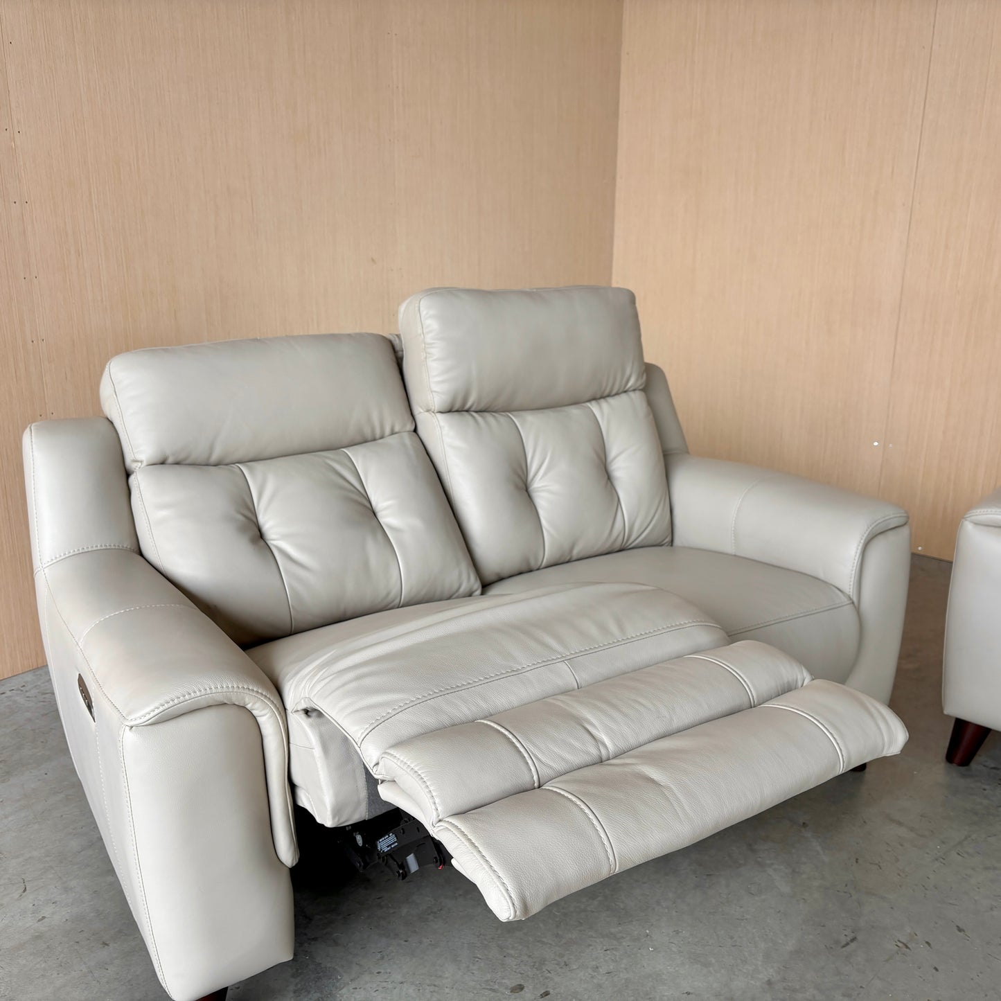 Leather Reclining Couch and Loveseat Set