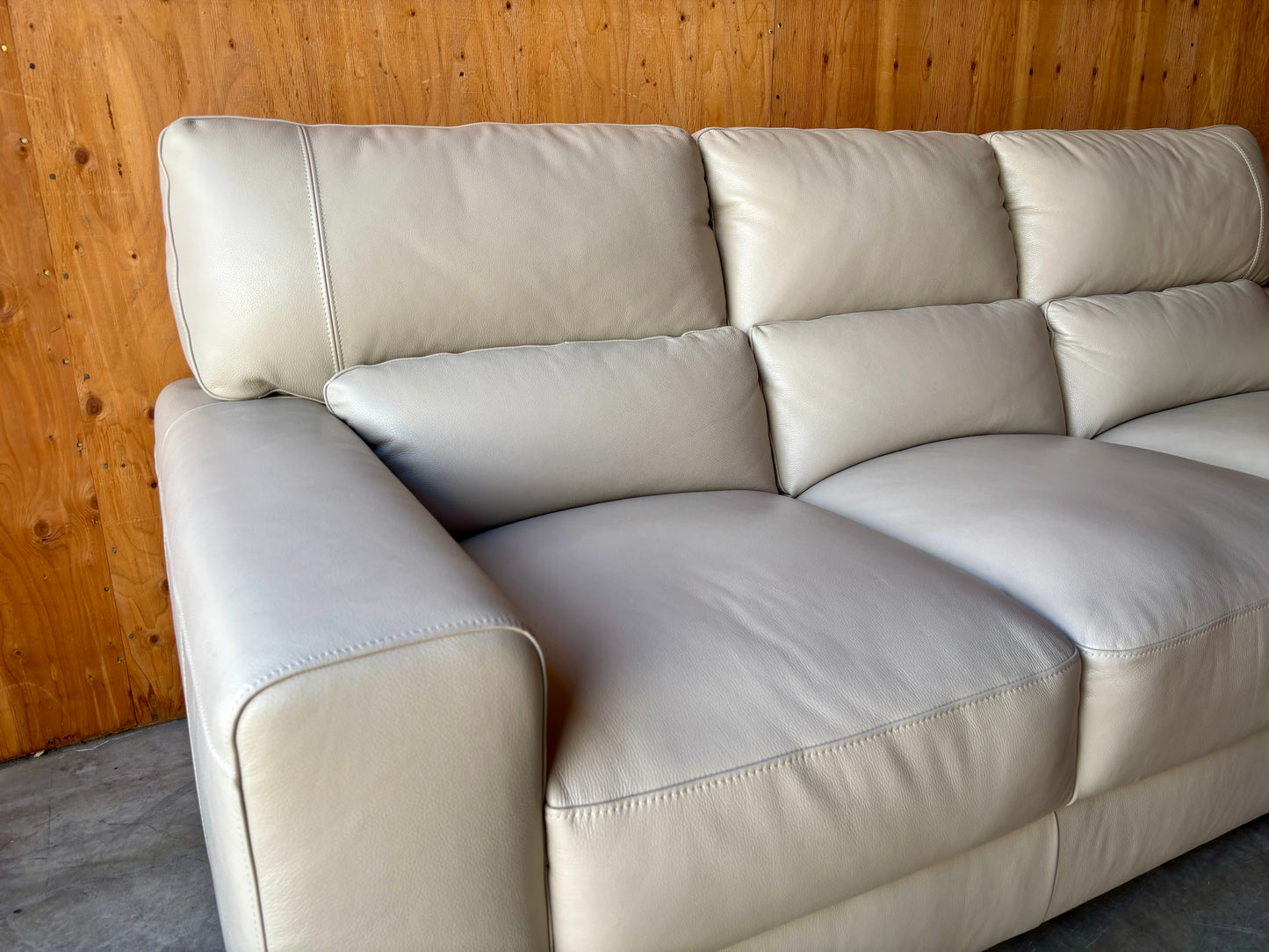 Leather Couch and Loveseat Set