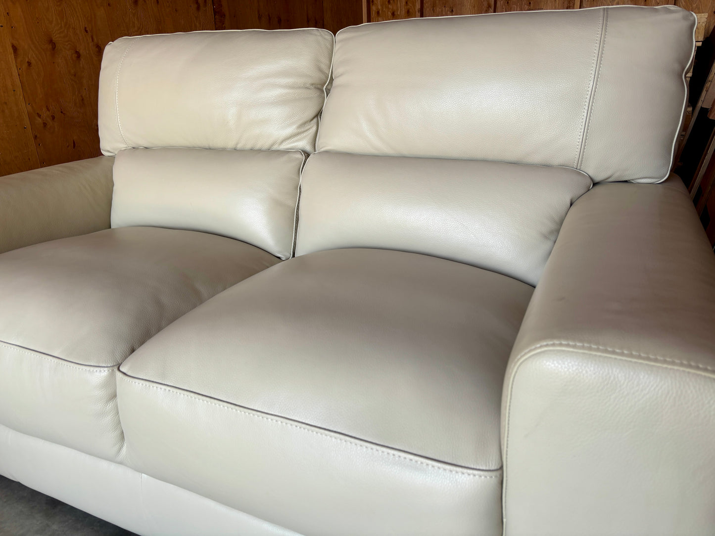 Leather Couch and Loveseat Set