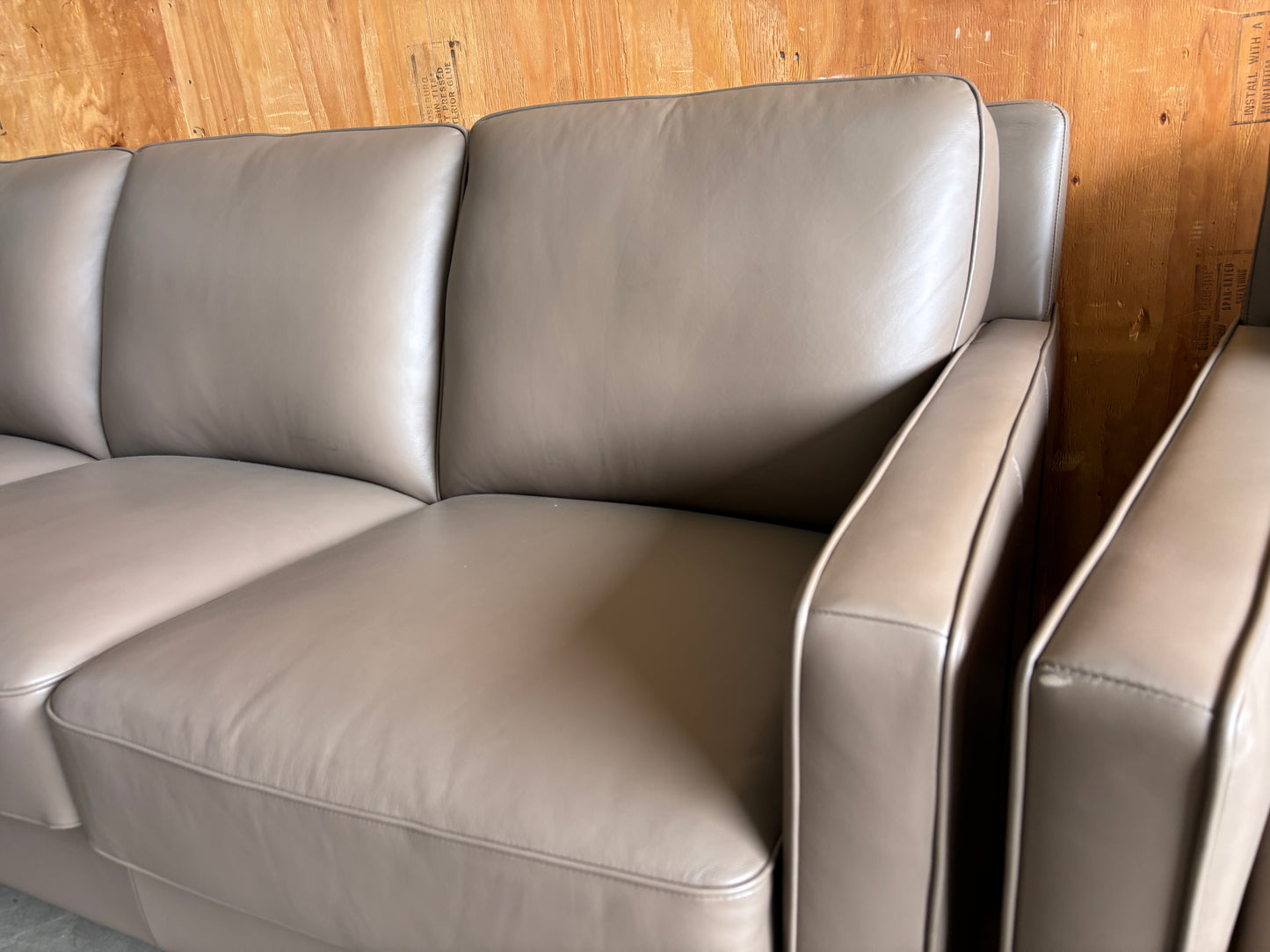 Leather Couch Set - Couch, Loveseat, and Chair