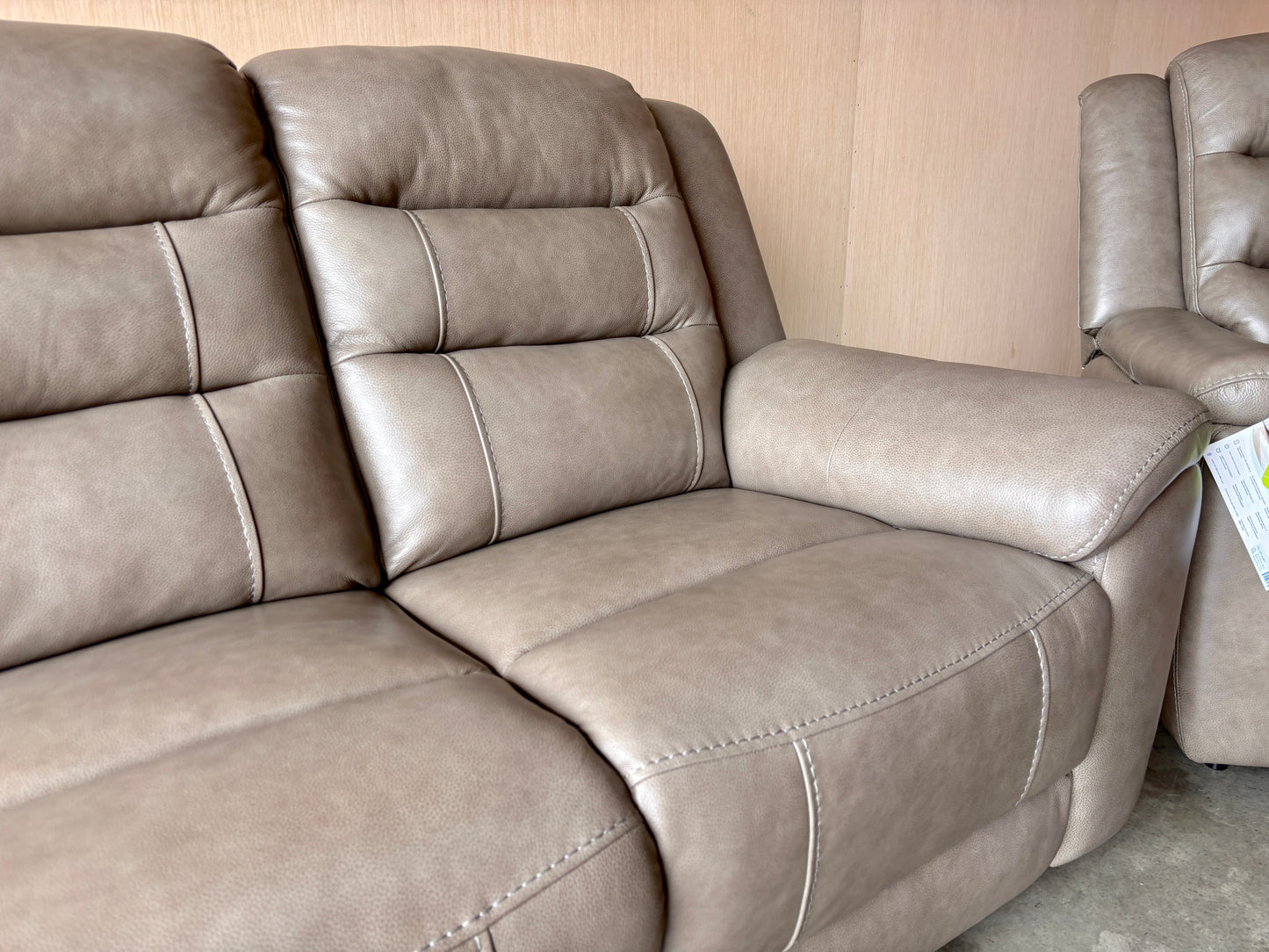 Leather Power Recliner Couch and Chair with Power Headrest
