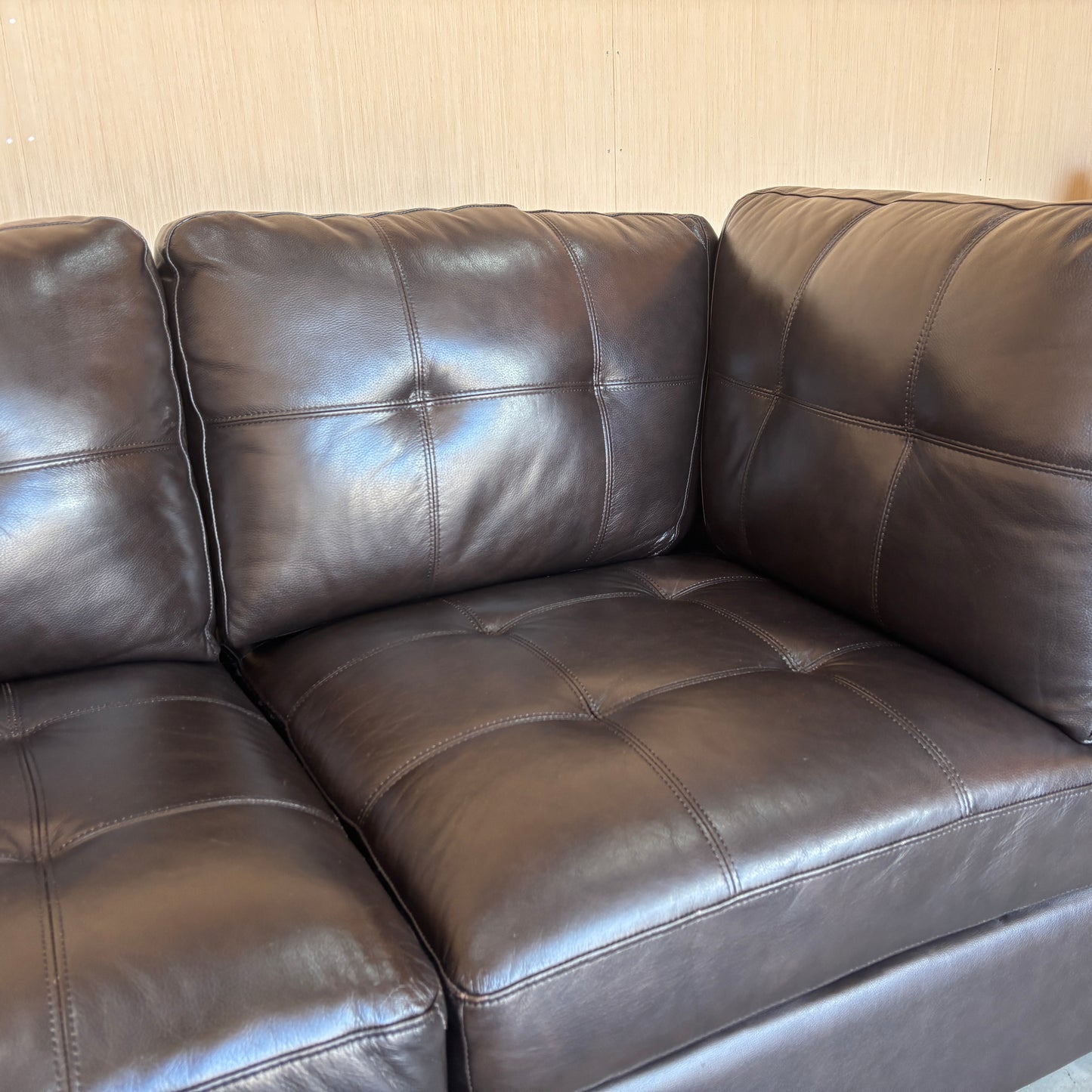 Leather Modular Sectional Couch