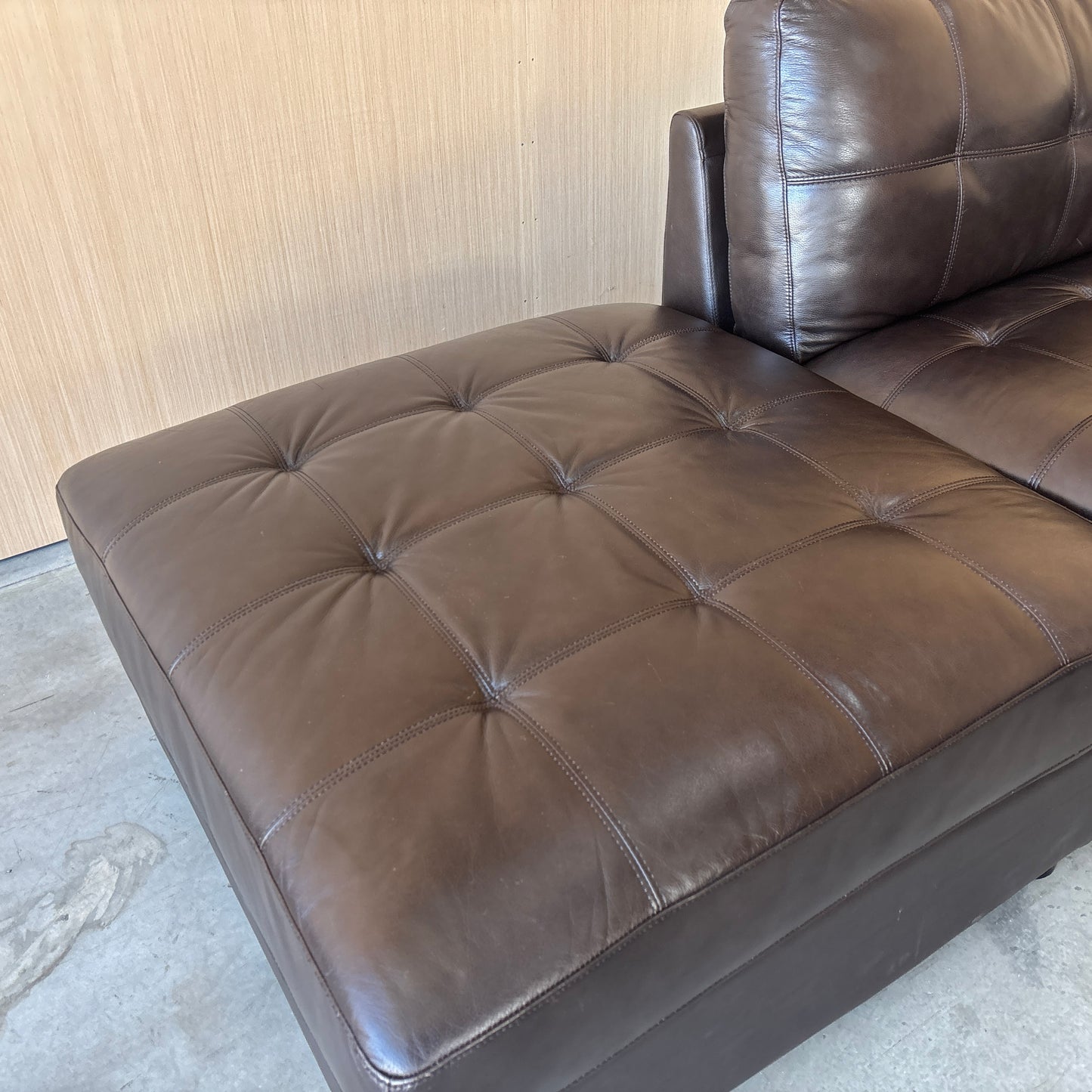 Leather Modular Sectional Couch