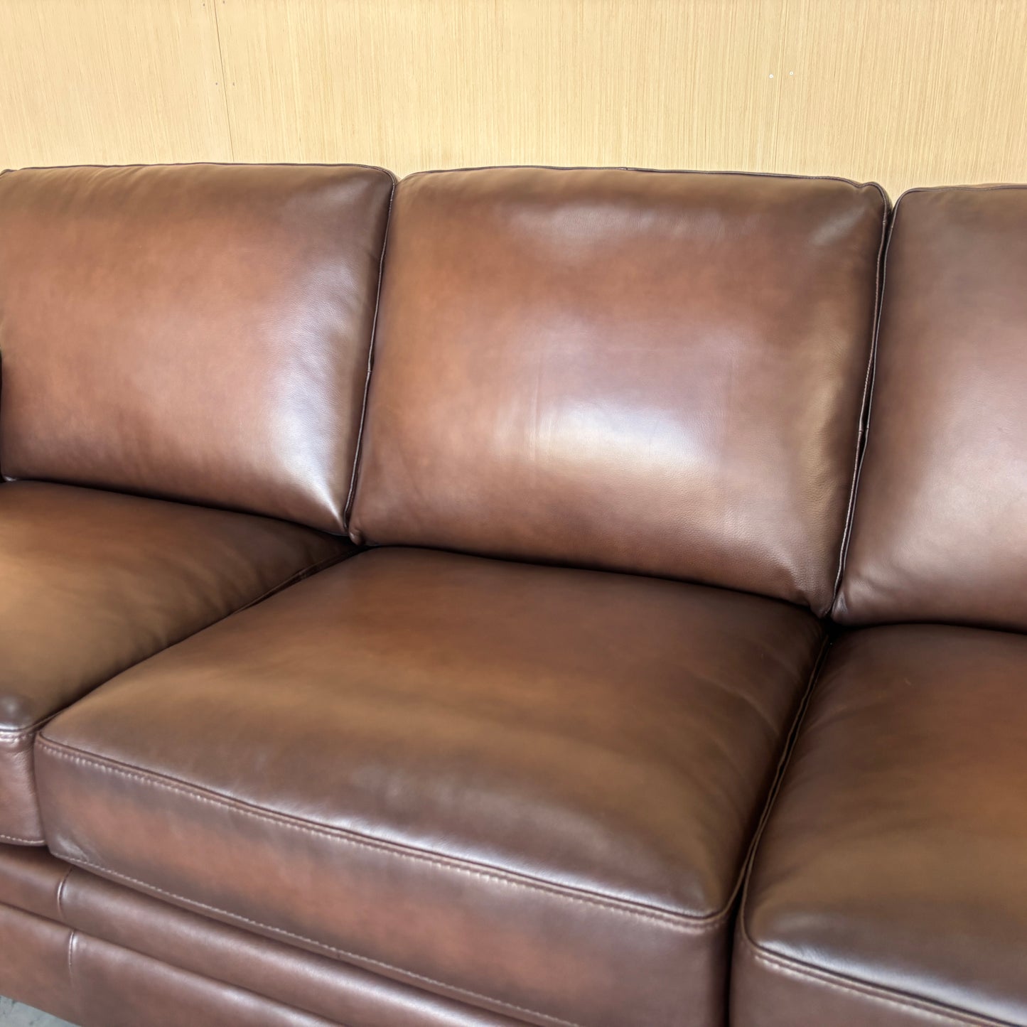 Real Leather Couch Set - Couch, Loveseat, and Chair