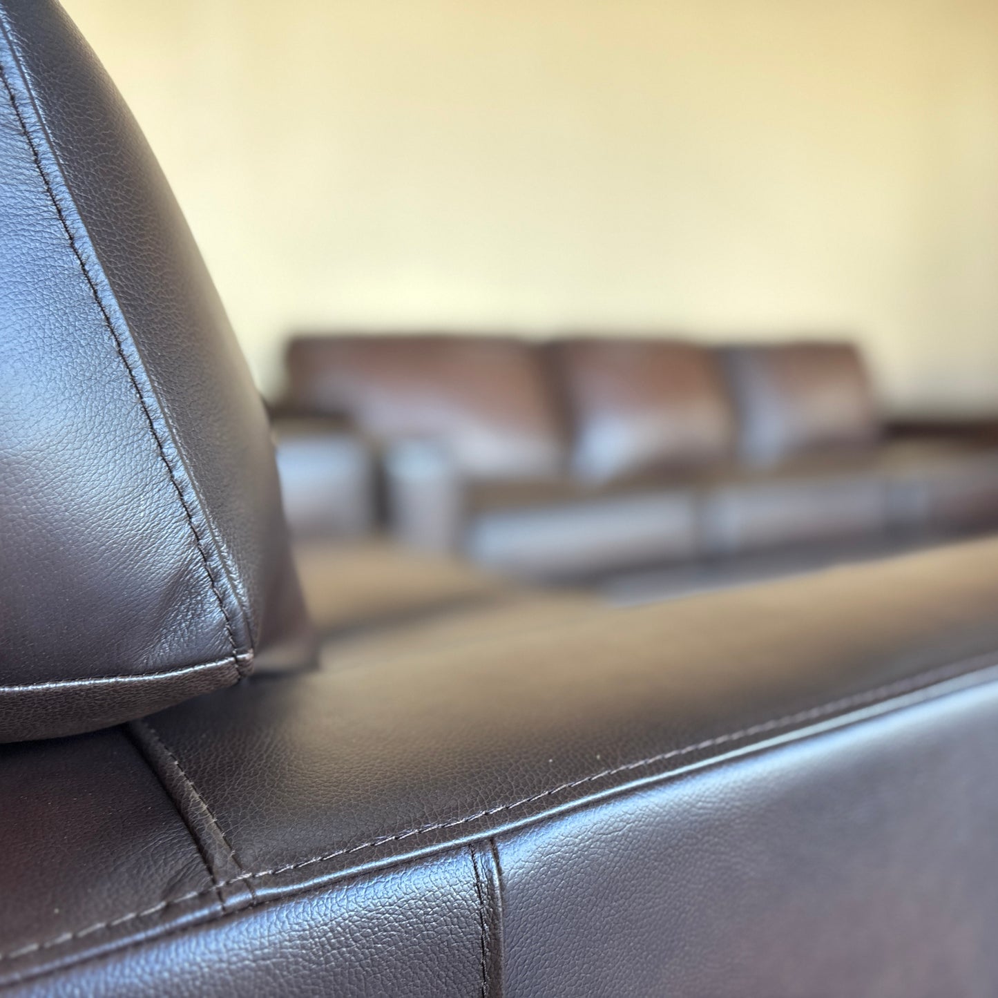 Real Leather Couch Set - Couch, Loveseat, and Chair