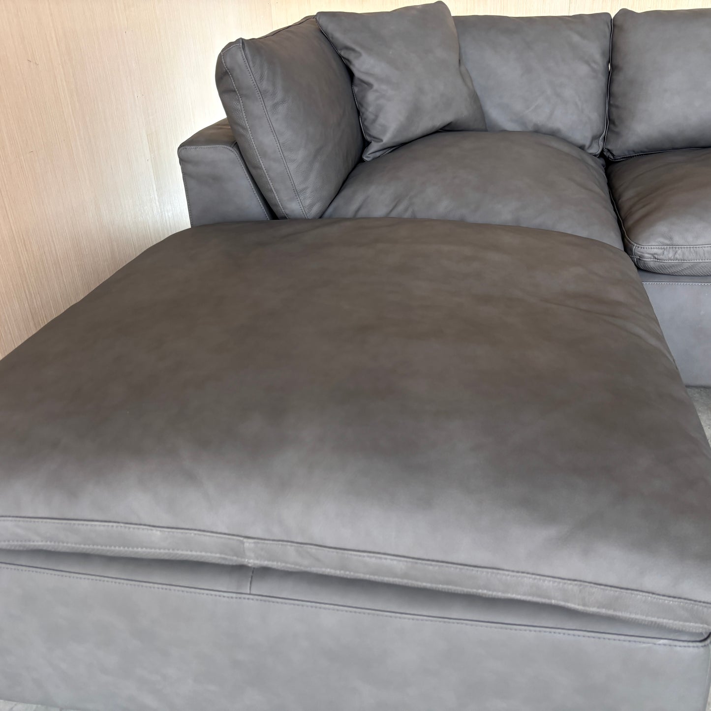 Leather Cloud Modular Sectional Couch