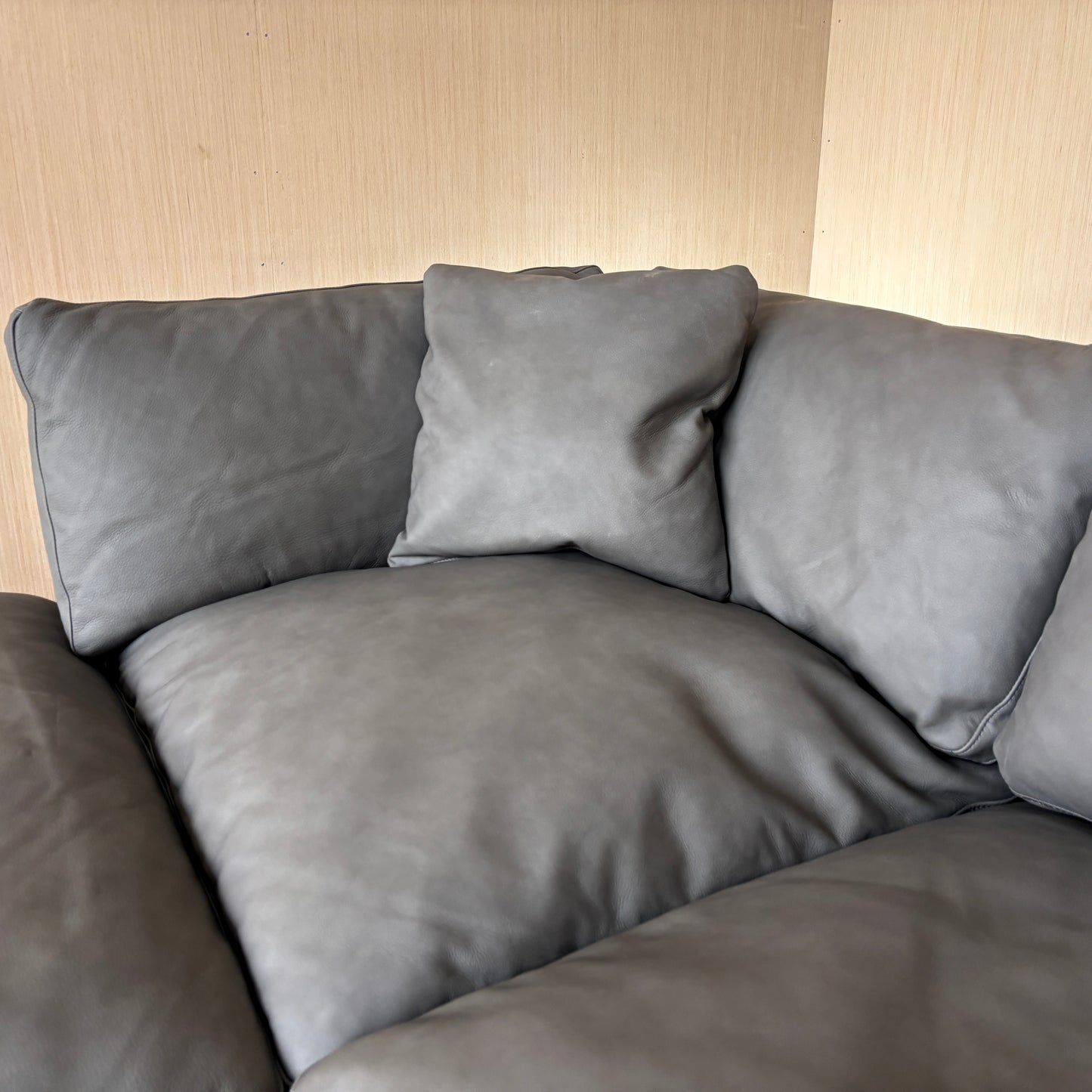 Leather Cloud Modular Sectional Couch