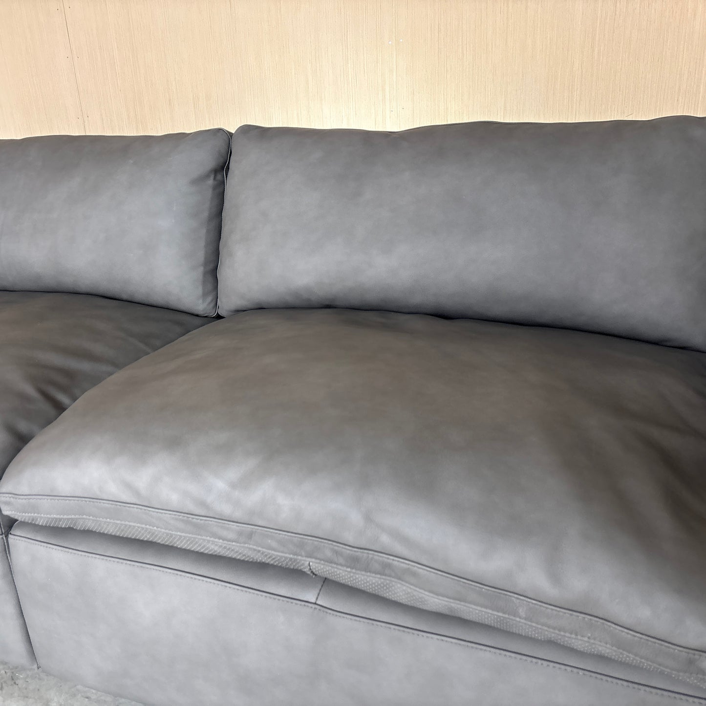 Leather Cloud Modular Sectional Couch