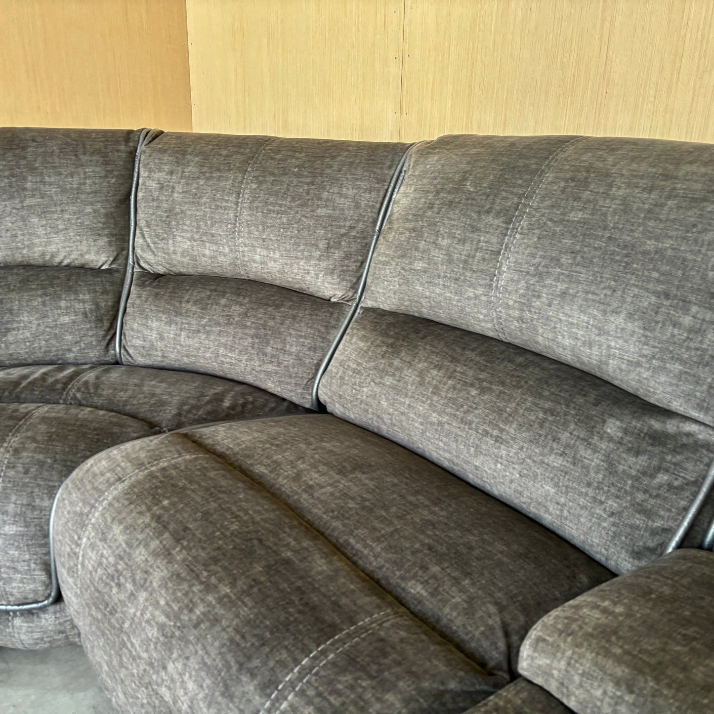 6-piece Fabric Power Reclining Sectional with Power Headrest