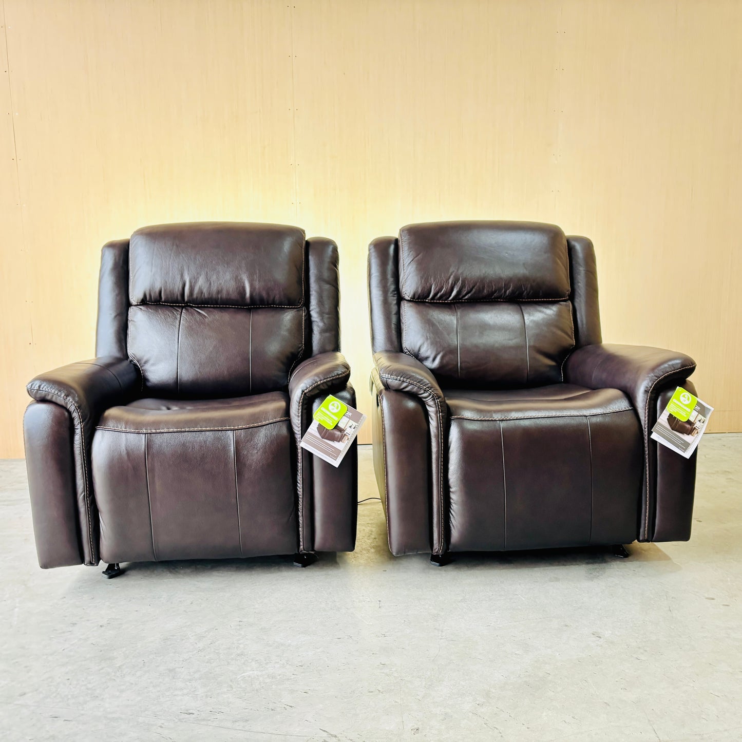 Leather Power Rocker Recliner with Power Adjustable Headrest - Like New!