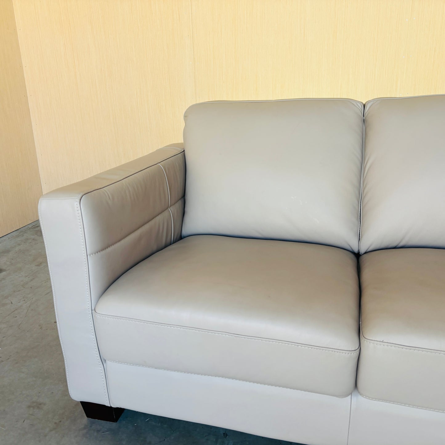 Real Top Grain Leather Sofa