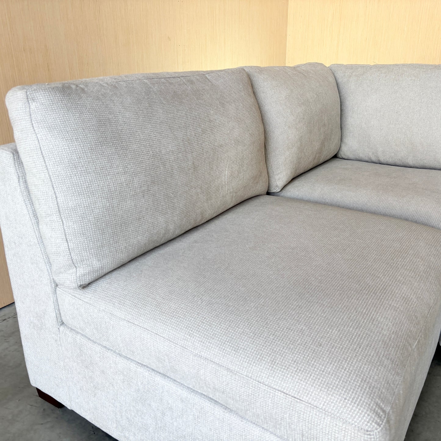 Thomasville Fabric Modular Sectional with 2 Power Footrests - Like New!