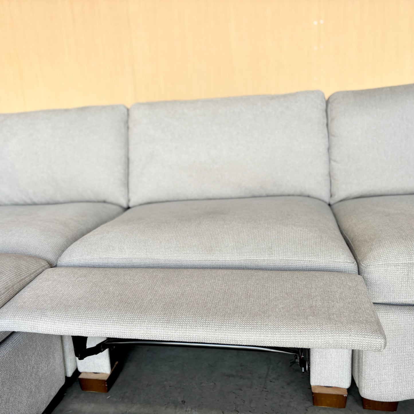 Thomasville Fabric Modular Sectional with 2 Power Footrests - Like New!