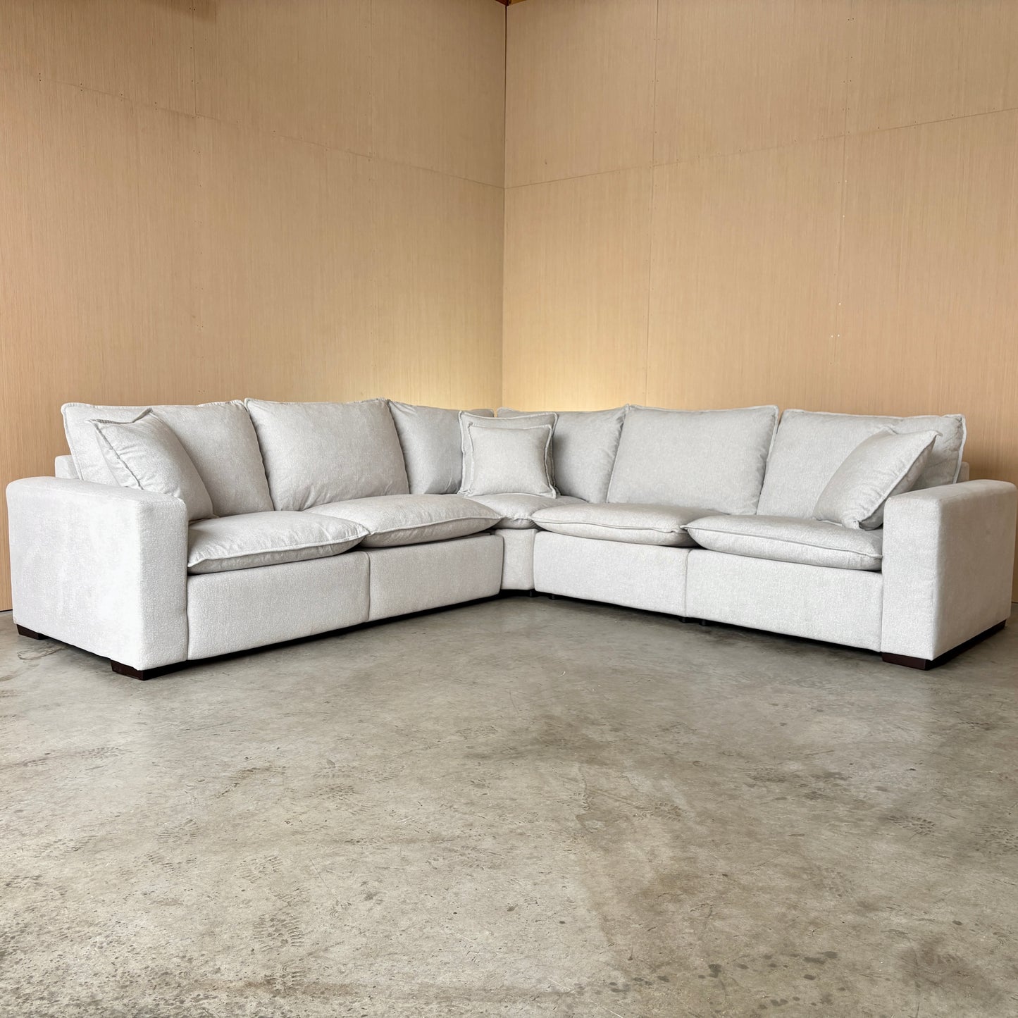 Fabric Power Reclining Sectional Couch