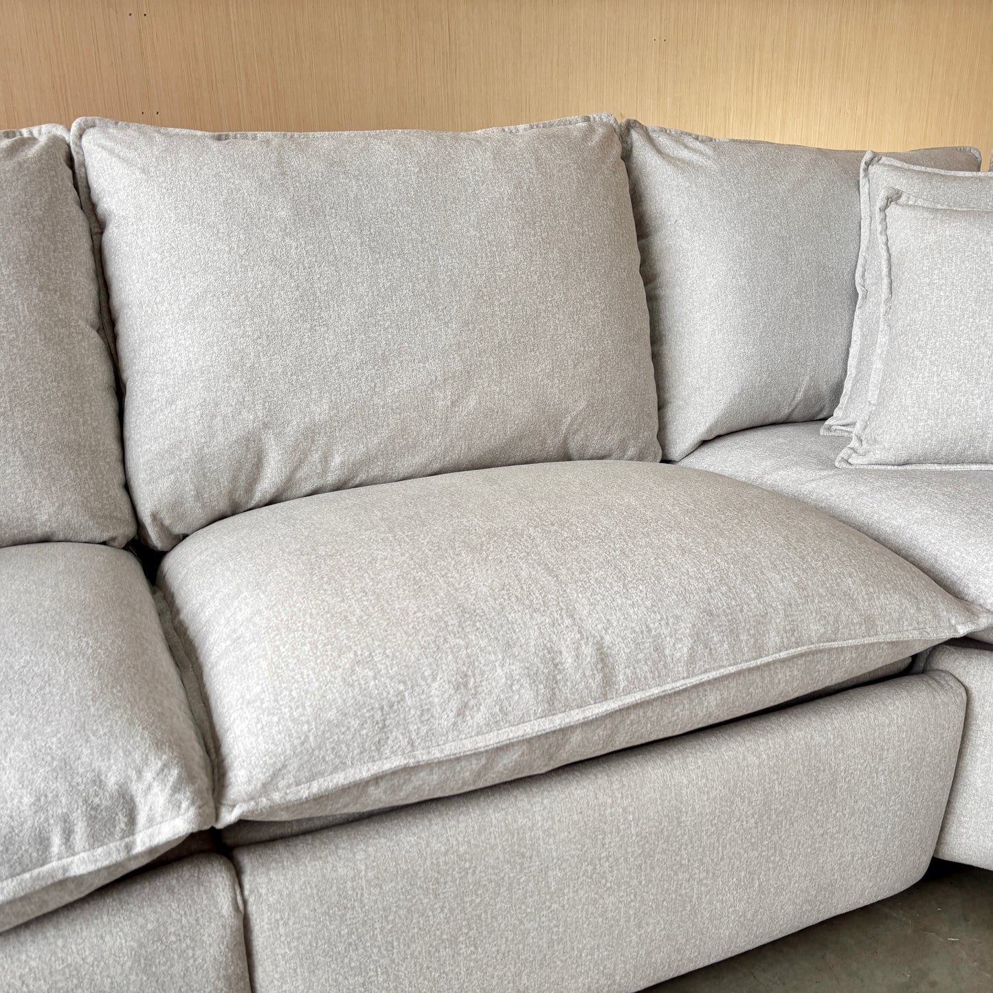 Fabric Power Reclining Sectional Couch