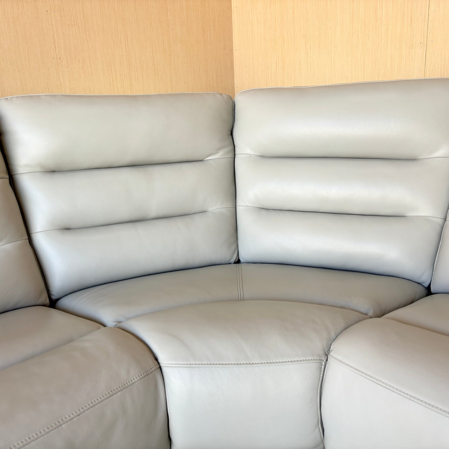 Leather Power Zero Gravity Reclining Sectional with Power Headrests