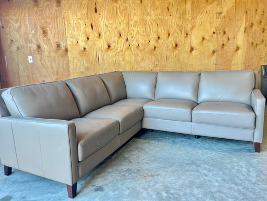 Real Leather Sectional Couch
