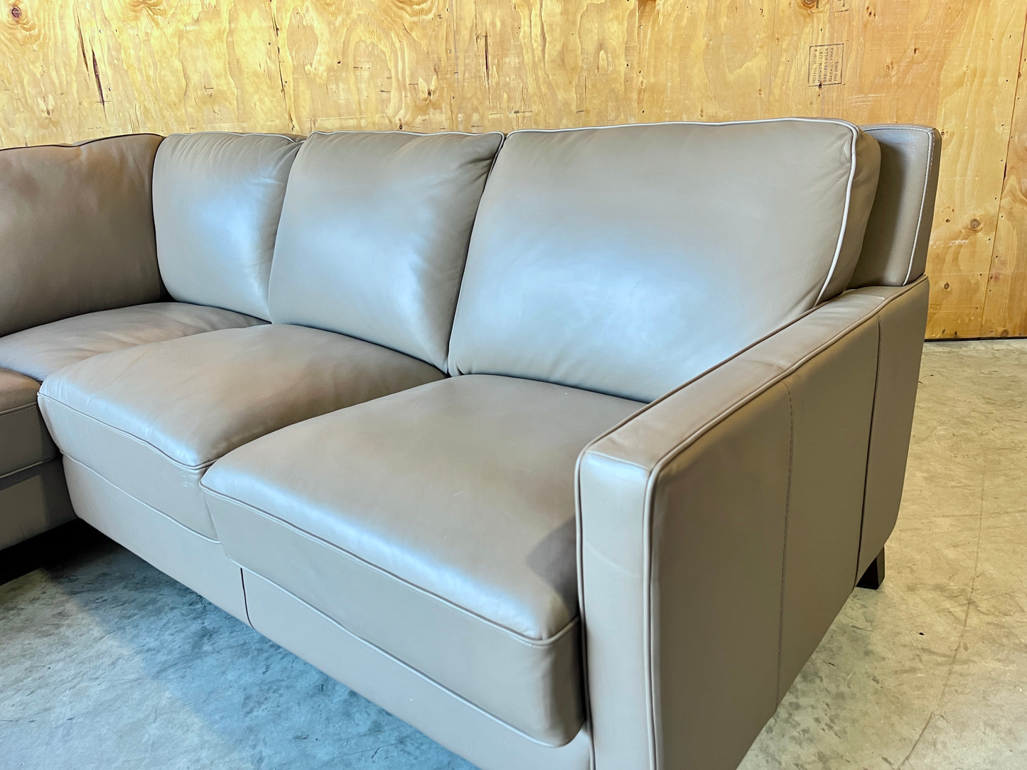 Real Leather Sectional Couch