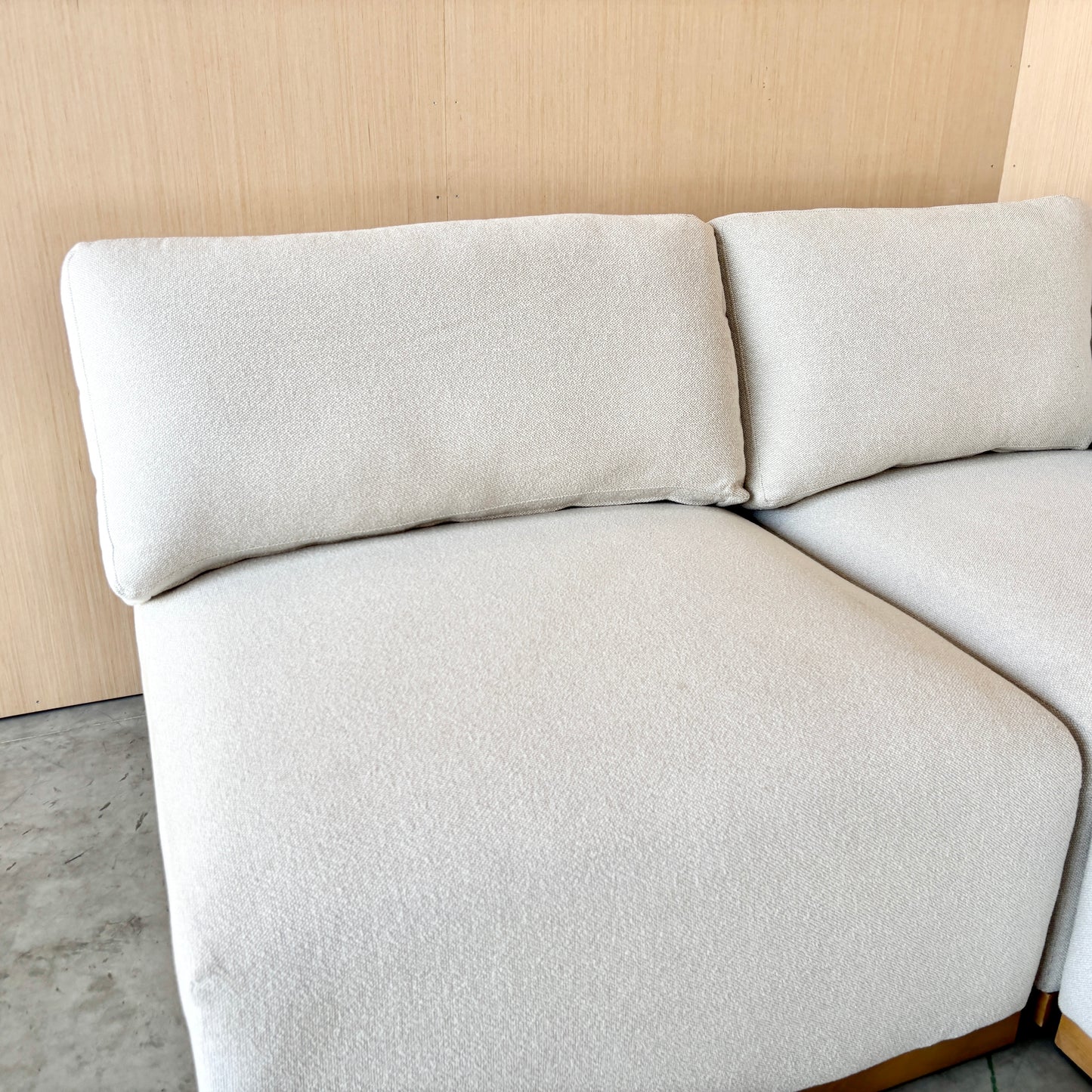 Fabric Modular Sectional with Ottoman - Like New!