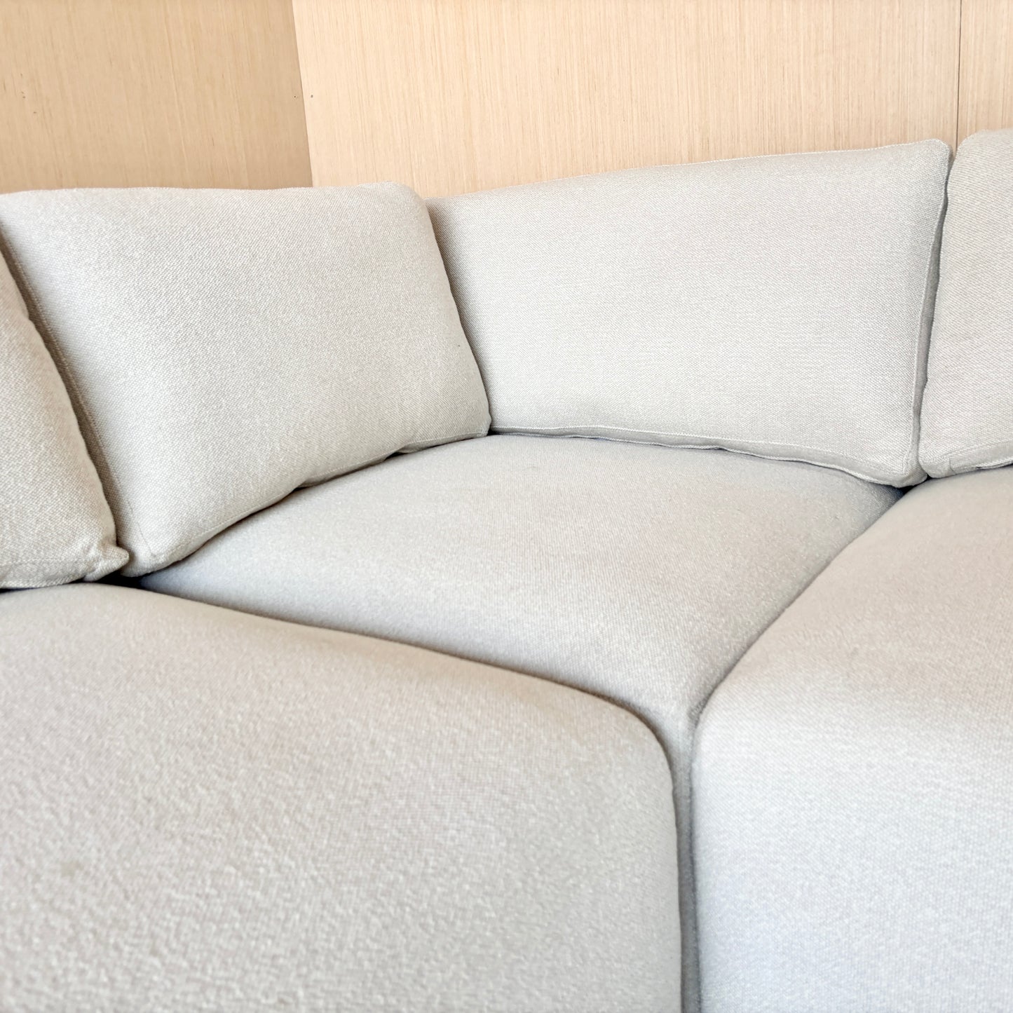 Fabric Modular Sectional with Ottoman - Like New!