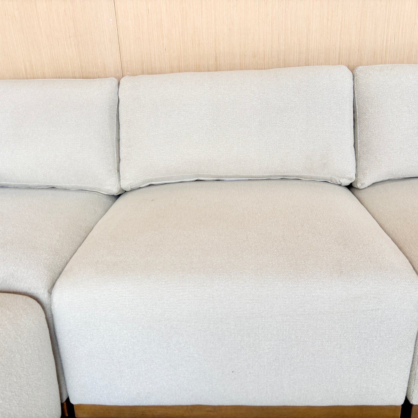 Fabric Modular Sectional with Ottoman - Like New!