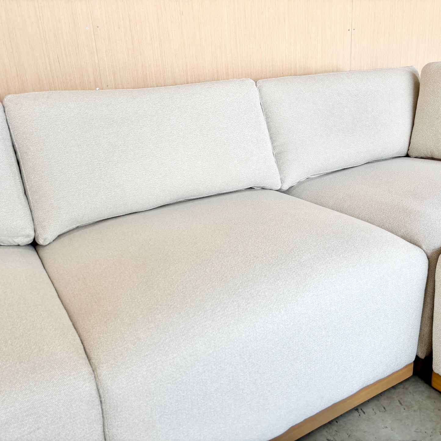 Fabric Modular Sectional with Ottoman - Like New!