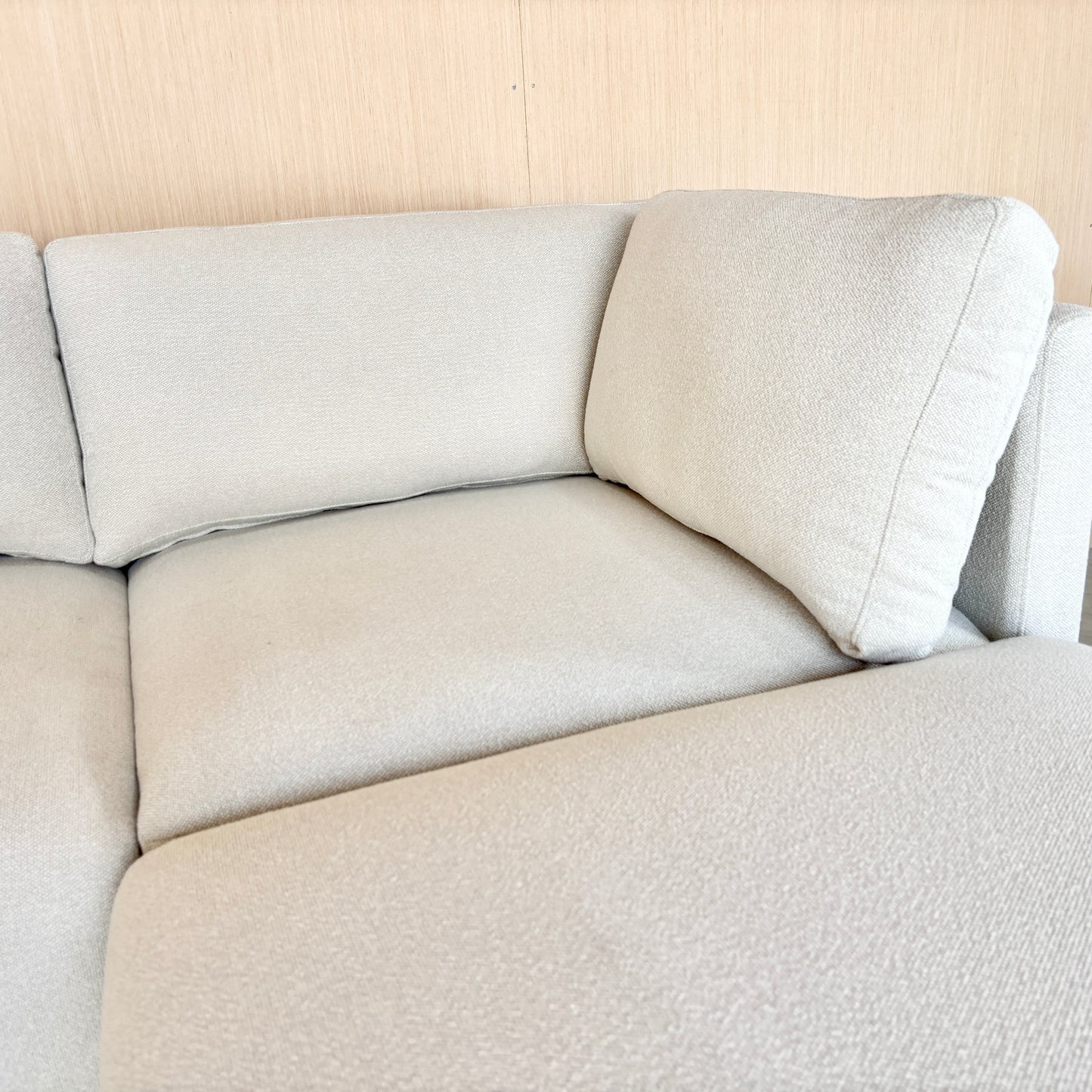 Fabric Modular Sectional with Ottoman - Like New!
