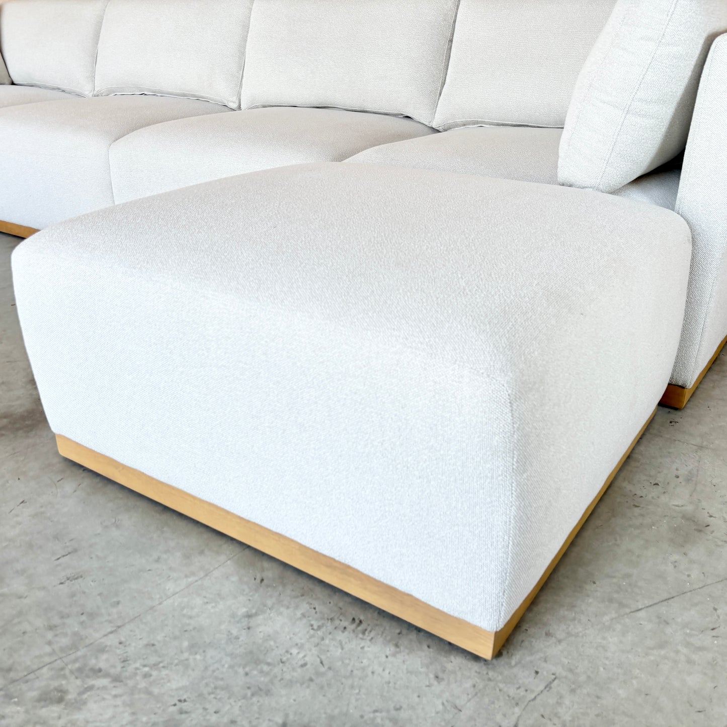 Fabric Modular Sectional with Ottoman - Like New!