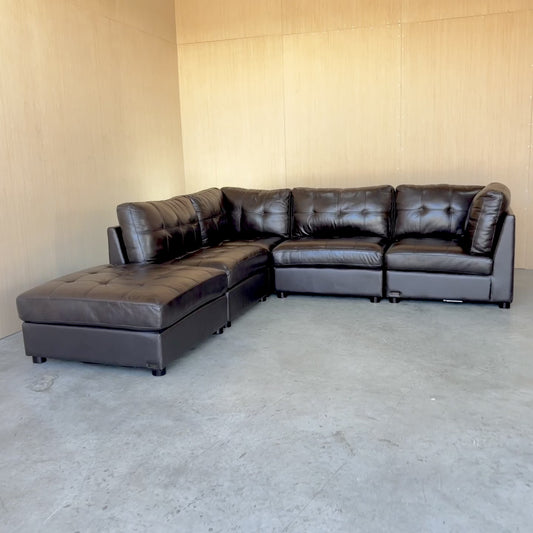 Leather Modular Sectional Couch
